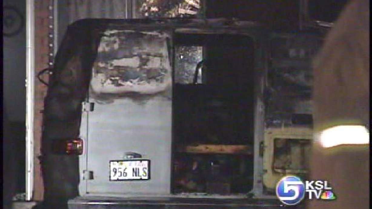 Man Injured When Van Catches Fire