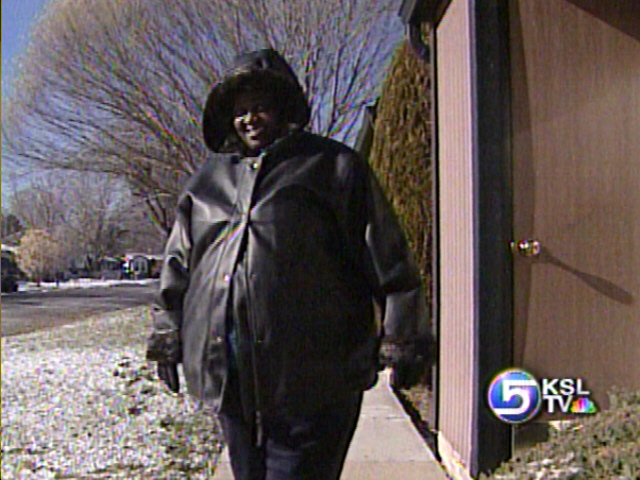 Katrina Evacuee Reacts to Snow
