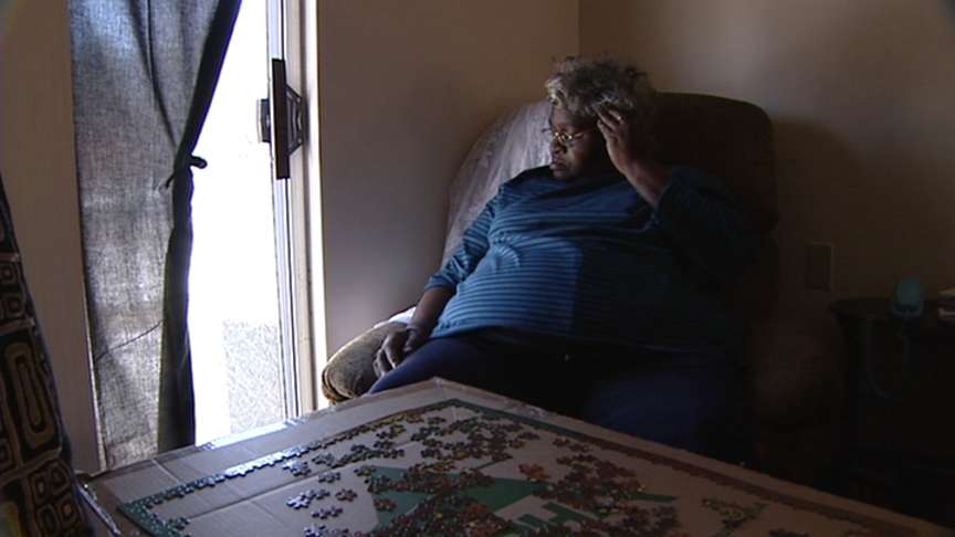 Katrina Evacuee Reacts to Snow