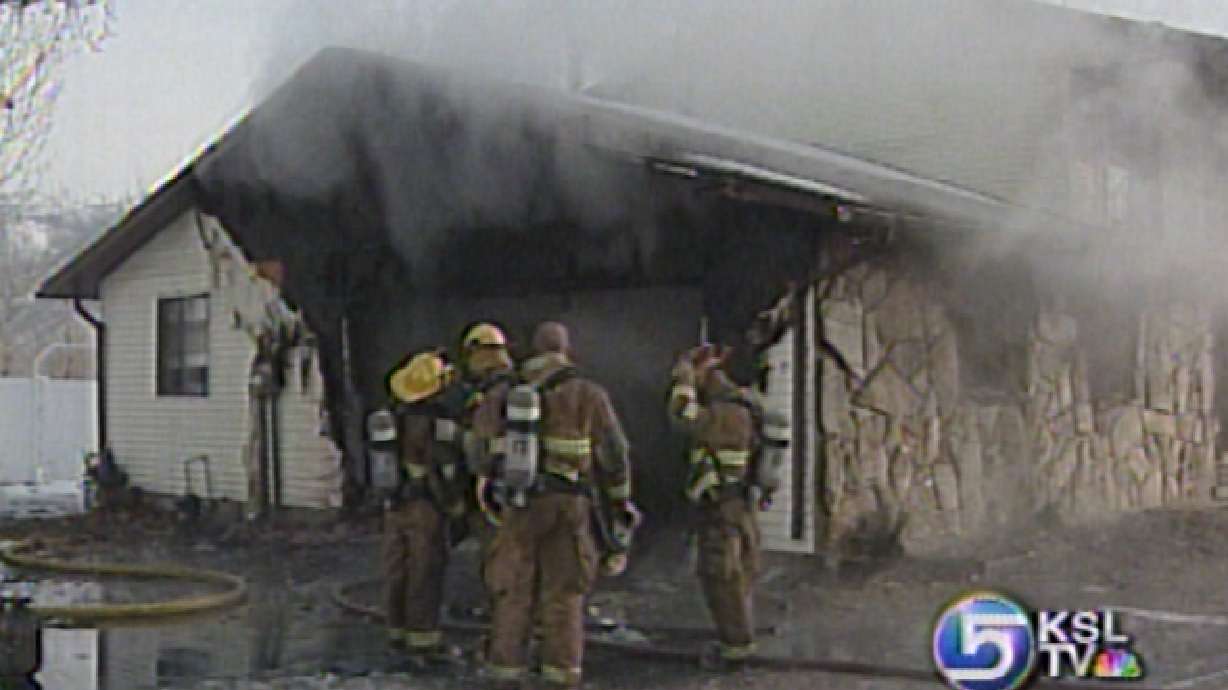Fire Guts Garage in Centerville