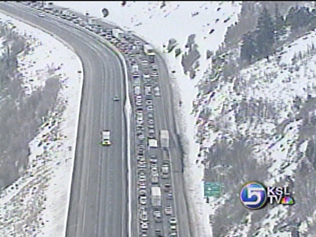 Traffic Restrictions Today in Parley's Canyon