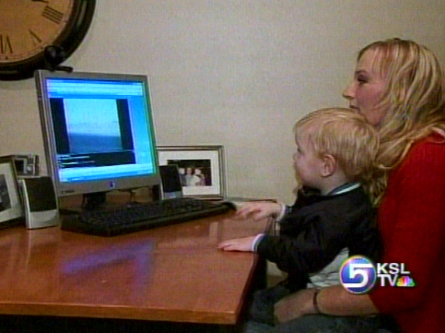 Triple Deuce Soldiers Talking With Family Over Web