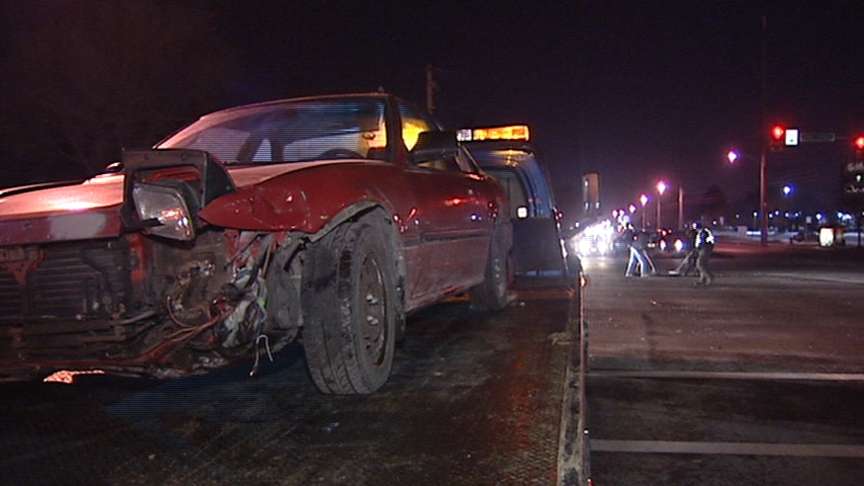 Motorist Runs Red Light, Plows Into Three Cars