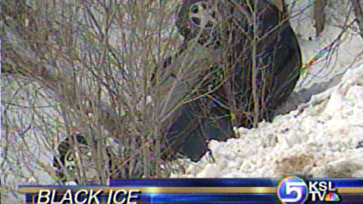 Car Slides Over Edge in Canyon