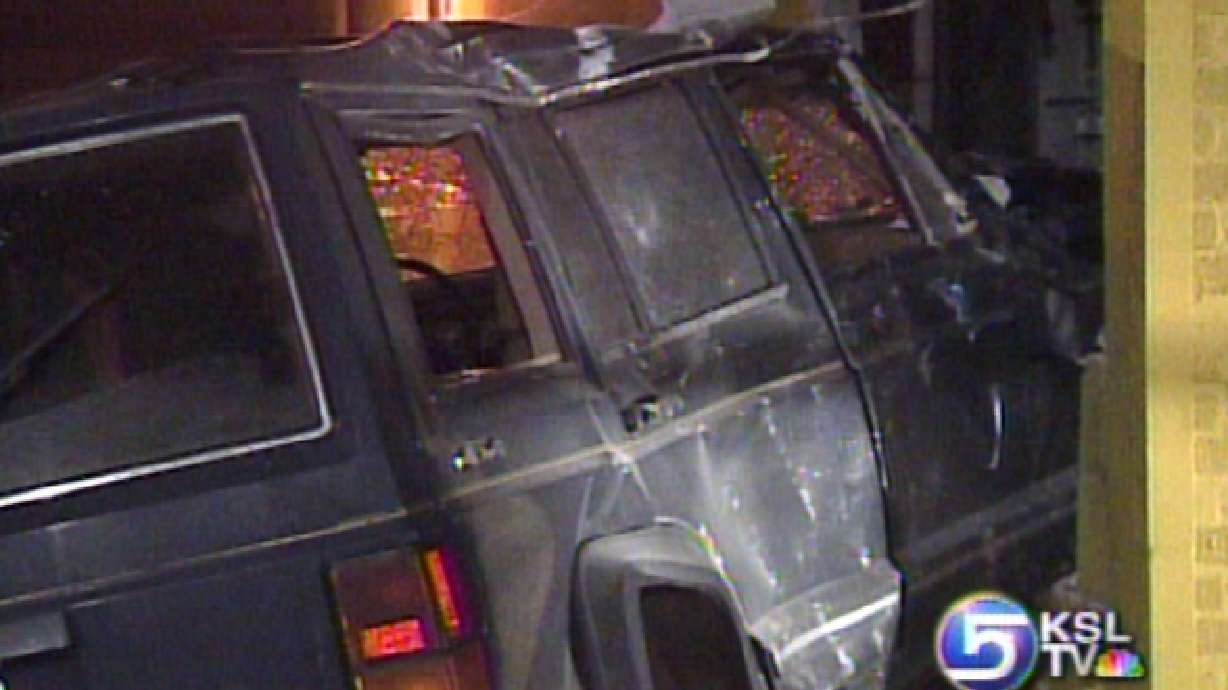 Car Crashes into Building