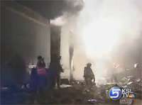 UPS Truck Burns With Christmas Gifts Inside