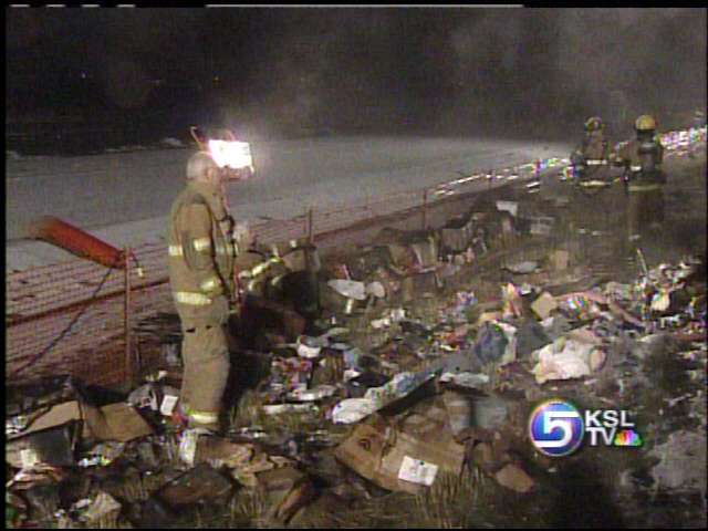 UPS Truck Burns With Christmas Gifts Inside