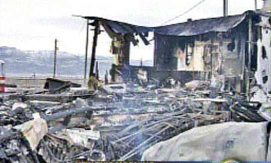 Elderly Woman Dragged from Burning Motorhome