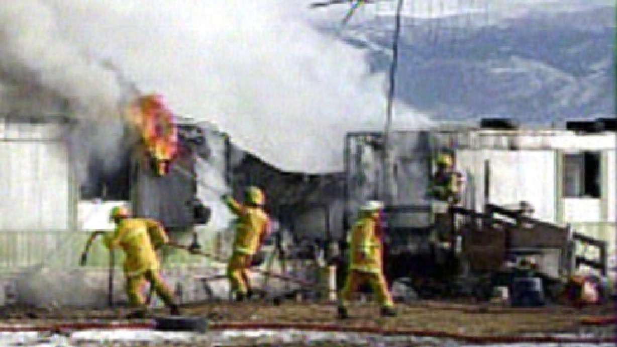 Elderly Woman Dragged from Burning Motorhome