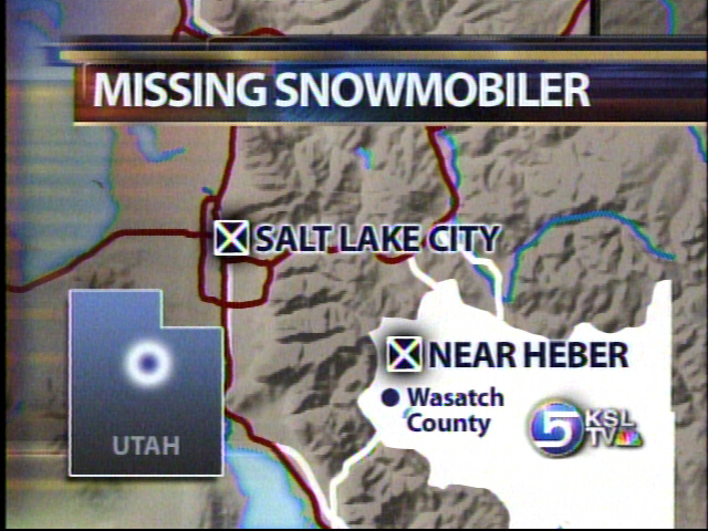 Snowmobiler Missing Near Heber City