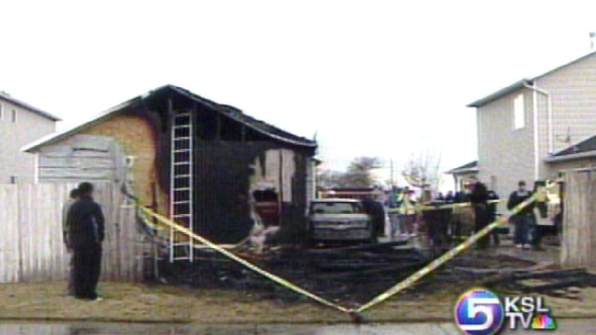Fire Burns Spanish Fork Garage