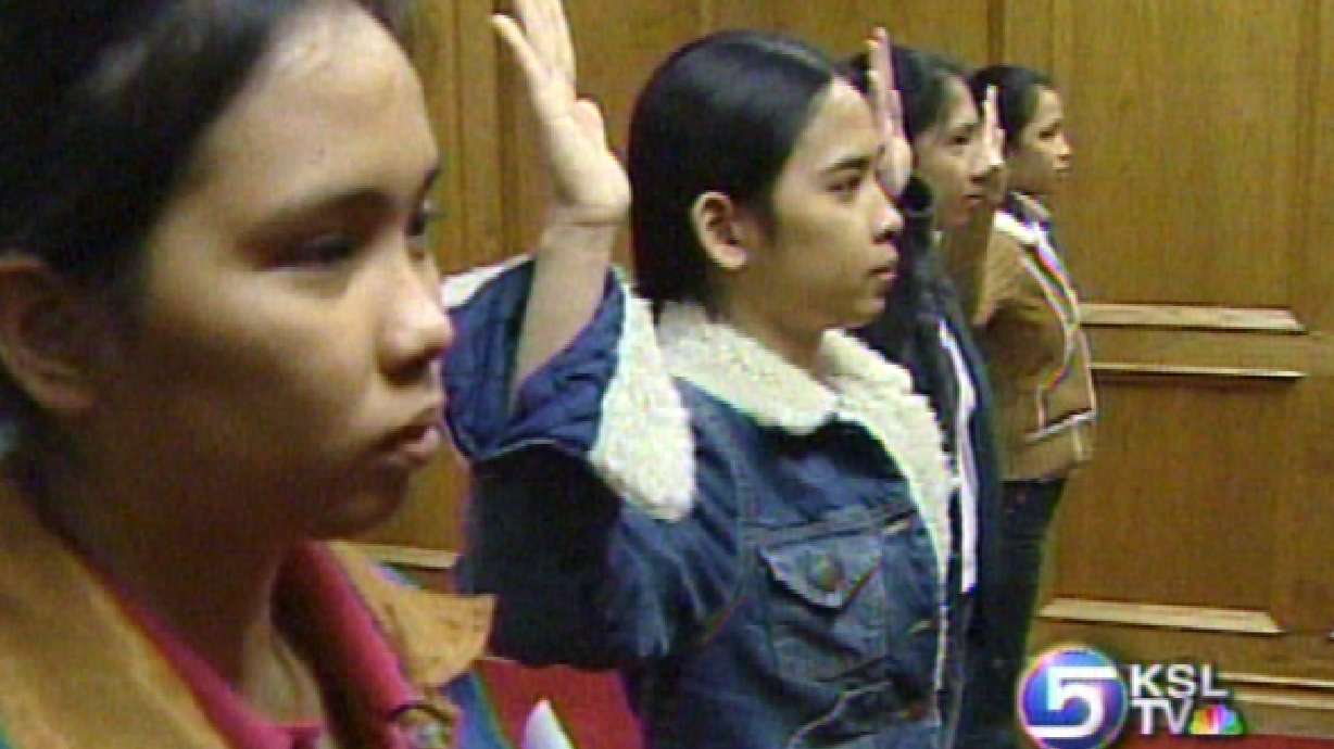 Four Sisters Leave for Basic Training