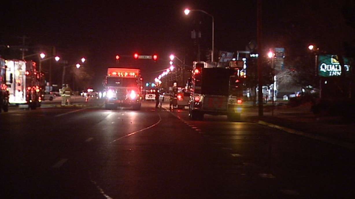 Driver Hits Natural Gas Line