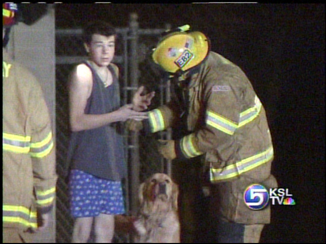 Family Escapes House Fire