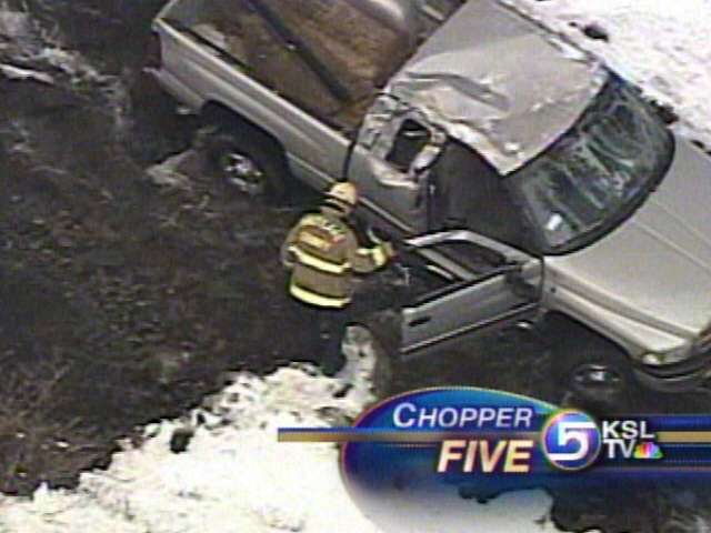 Driver Rolls Car Down Canyon Embankment