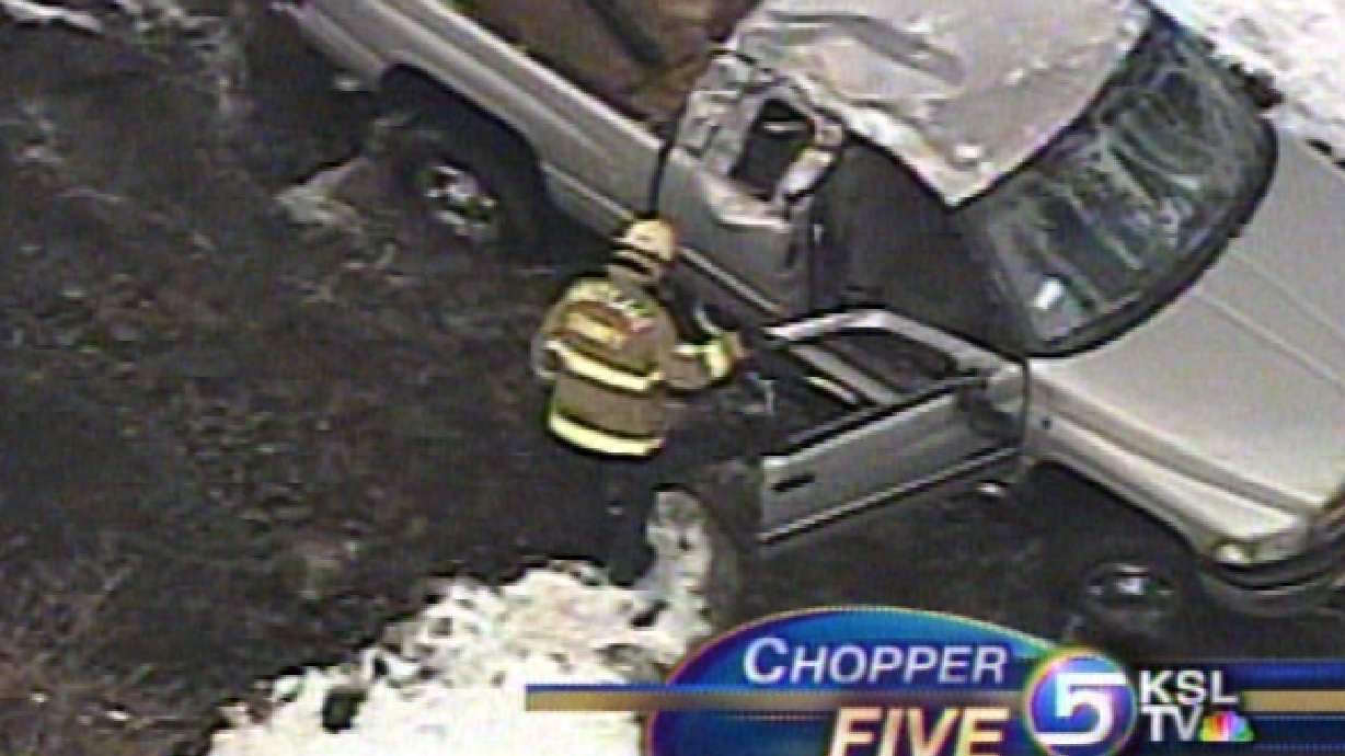 Driver Rolls Car Down Canyon Embankment