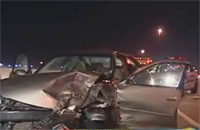 Wrongway Driver Crashes Into Other Cars