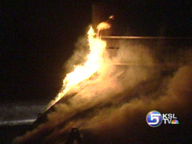 Condo by Alta Ski Resort Goes Up in Flames