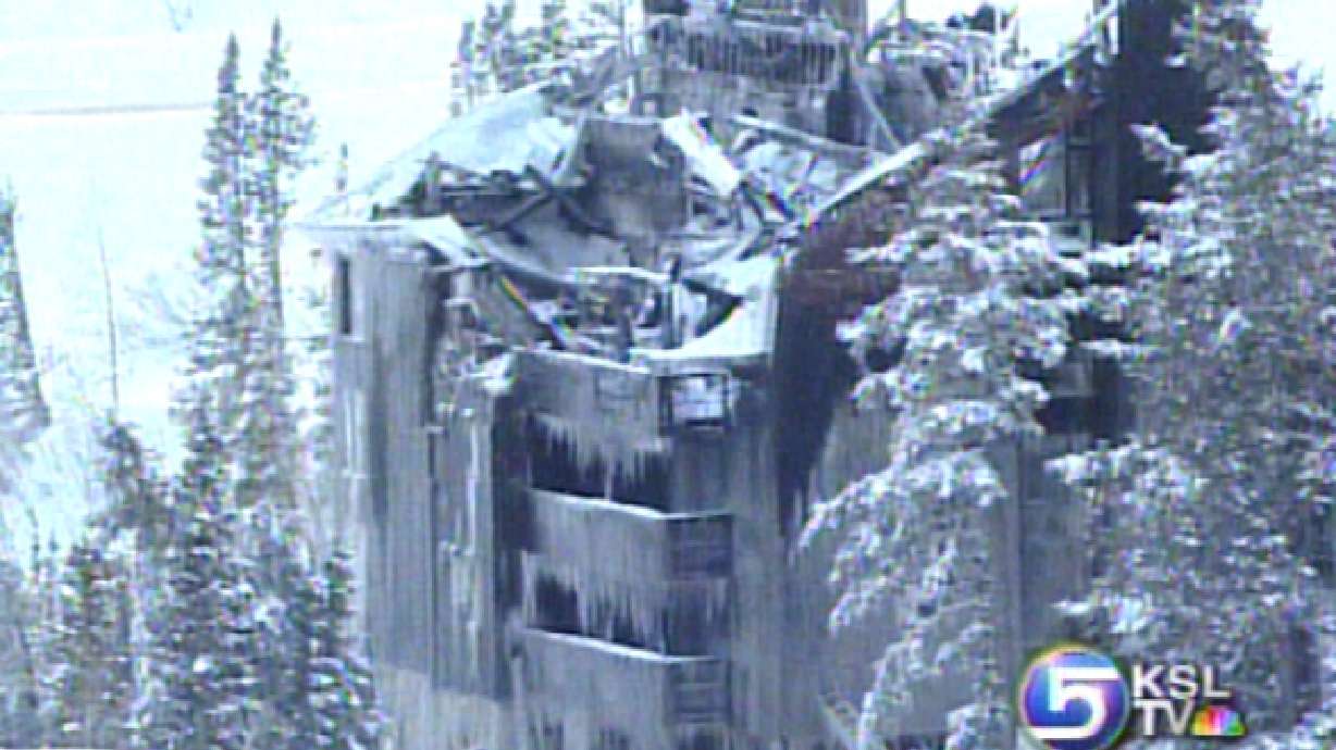 Condo by Alta Ski Resort Goes Up in Flames