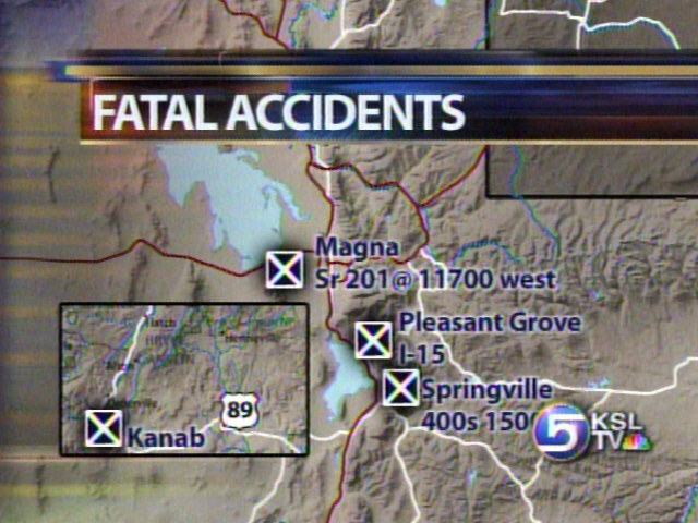 Six Die in Weekend Car Crashes