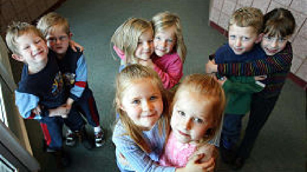 West Jordan Kindergarten has Seven Sets of Twins