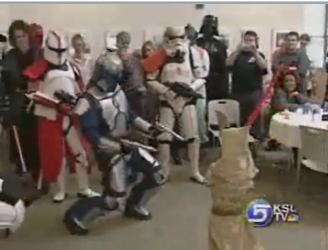 Make-a-Wish Gives 5-year-old a "Star Wars" Party