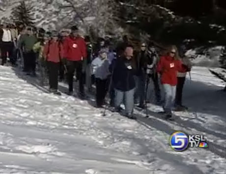 "Snowshoe-a-thon" Held for Breast Cancer Awareness