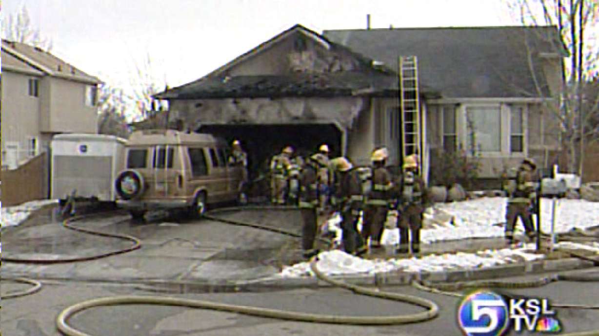 Fire Engulfs West Jordan Garage