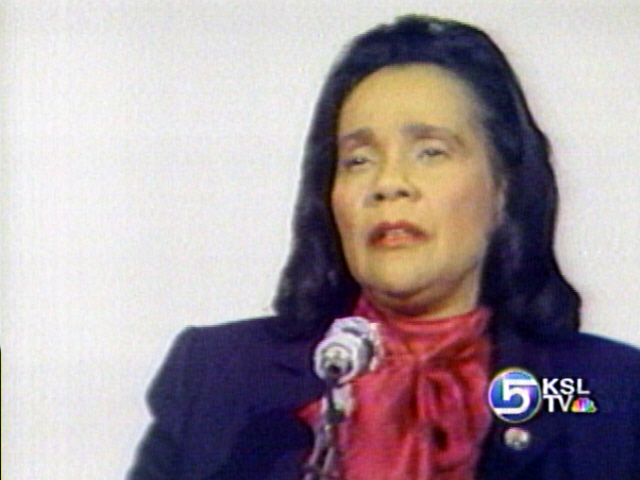 Coretta Scott King Remembered Fondly in Utah