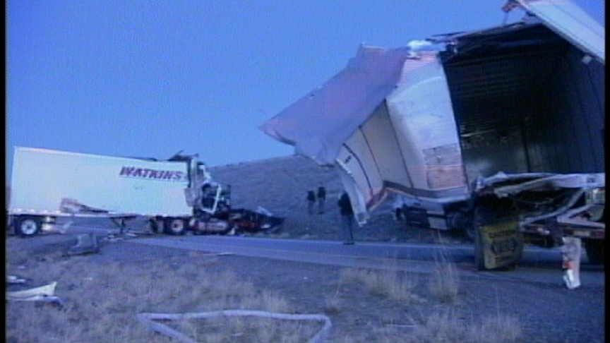 Semis Collide on I-80 