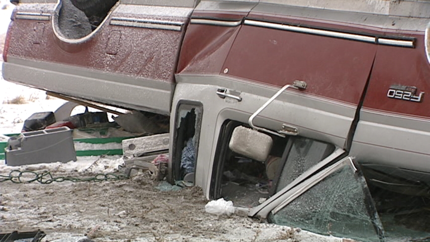 Snowstorm, Wrecks Make a Mess of I-15 North