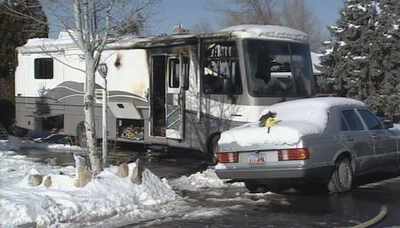 Fire Destroys Motorhome