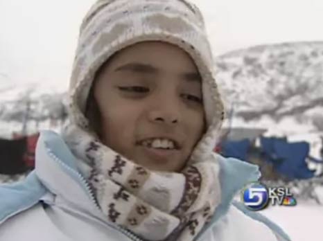 Snow Helps Fulfill Young Girl's Wish