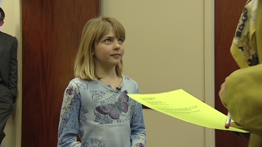 Second Grader Asks Governor for More Money