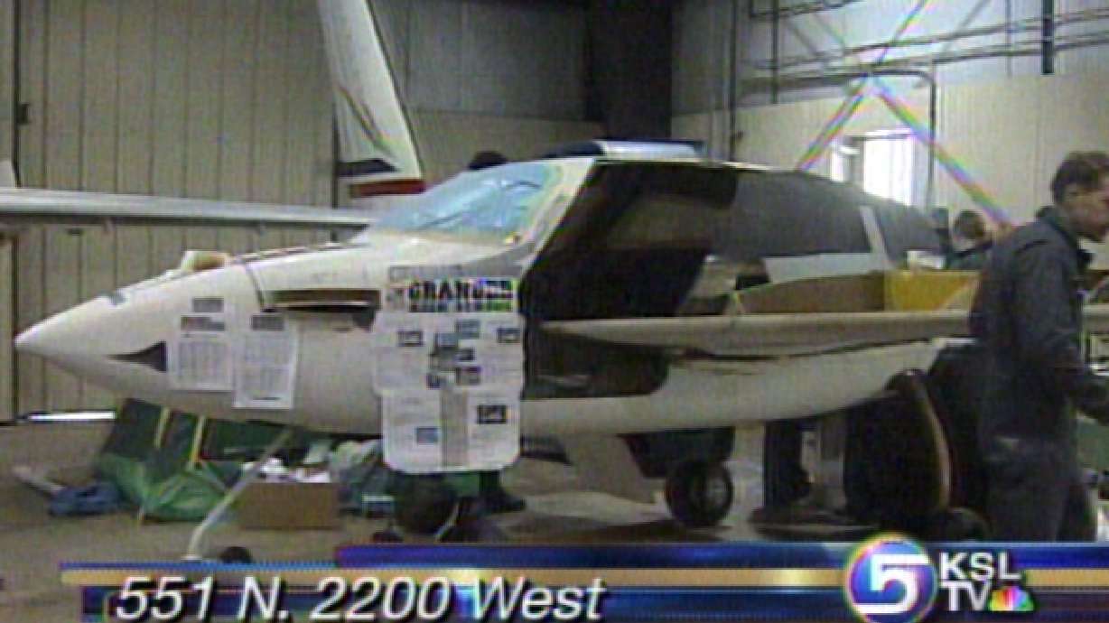 High School Students Building Plane