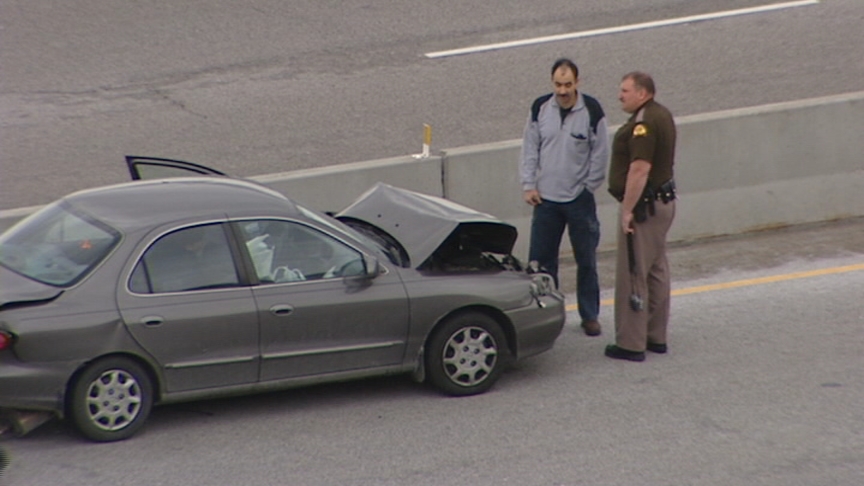 Pile Up Slows Commuters Near Foothill Drive