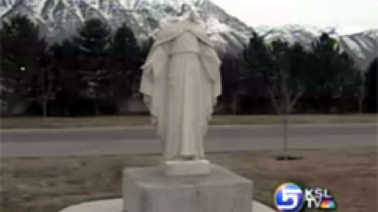 Cemetery Statue Vandalized