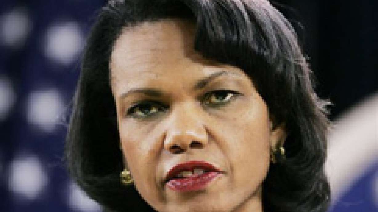 Rice Urges Passage of $91 Billion Bill for War Spending