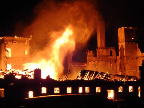 Fire Destroys Ogden Building