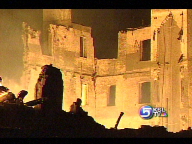 Fire Destroys Ogden Building