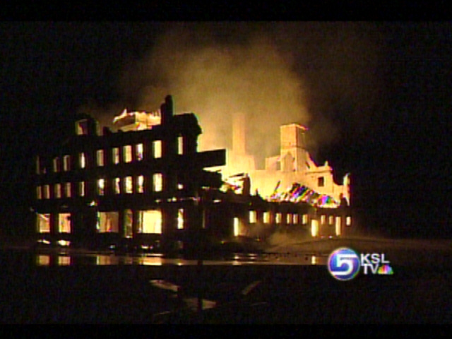 Fire Destroys Ogden Building