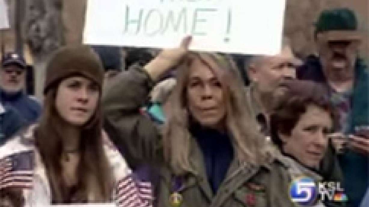 Utahns Join National Rallies on War in Iraq