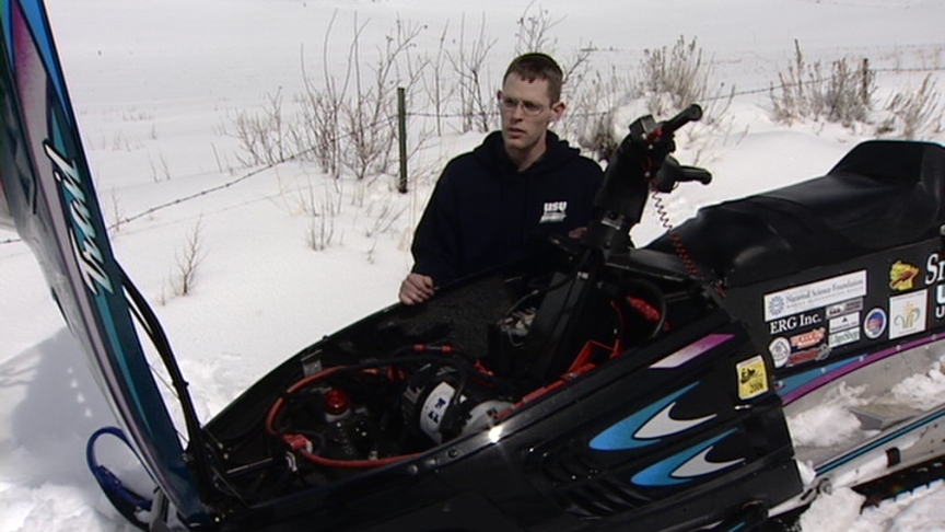 Electric Snowmobile Wins Awards for USU Students 