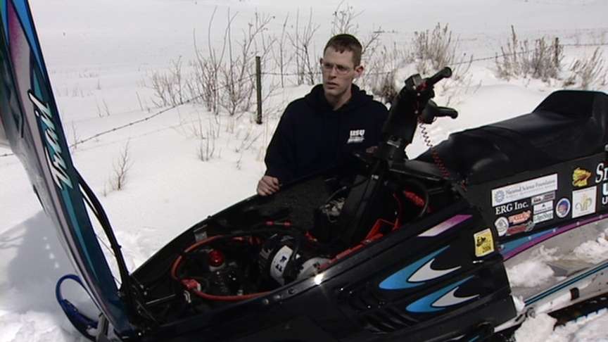 Electric Snowmobile Wins Awards for USU Students