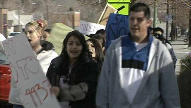 Students Protest Over Immigration Bill 