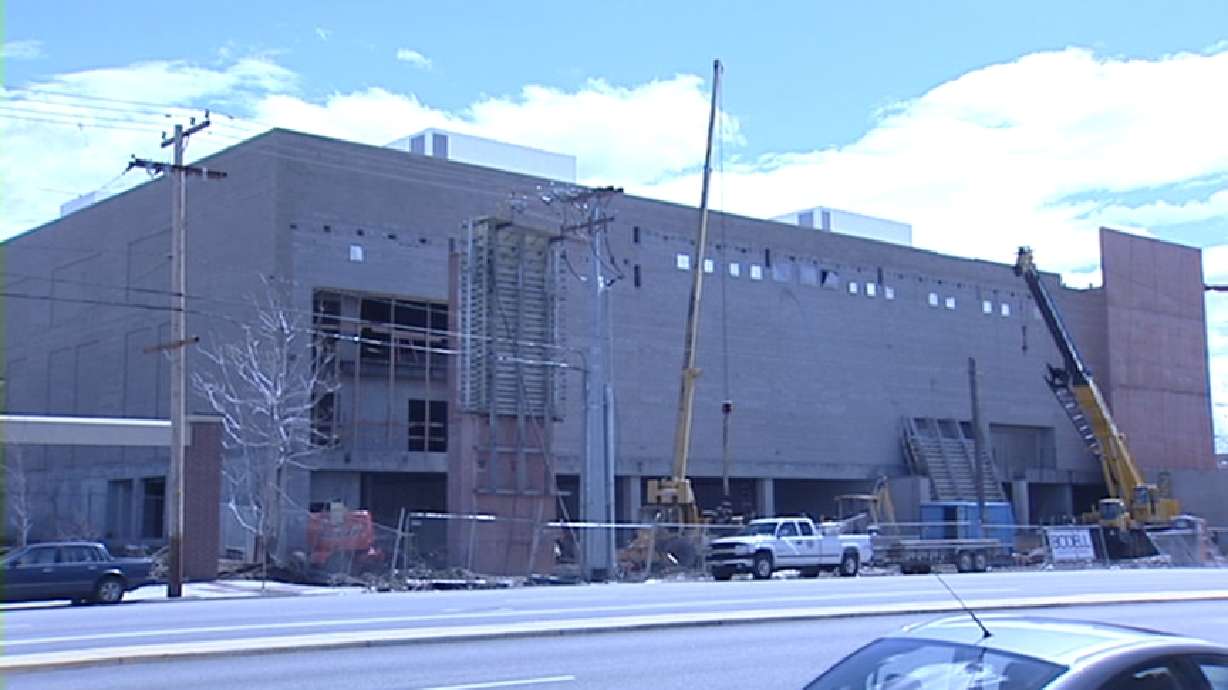 Crews Work to Complete Salt Palace Expansion