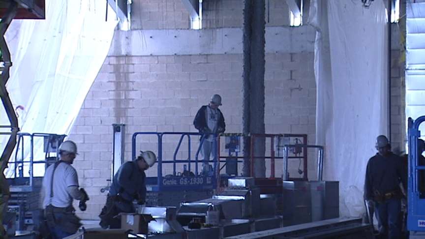 Crews Work to Complete Salt Palace Expansion