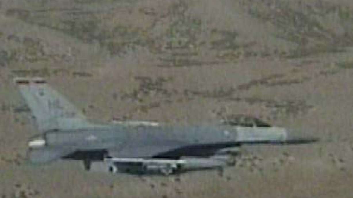 F-16 Fighter Crashes Near Great Salt Lake