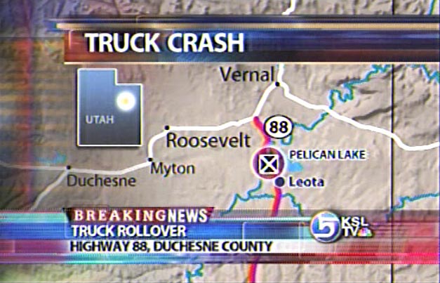 Truck Carrying Explosives Crashes in Uintah County