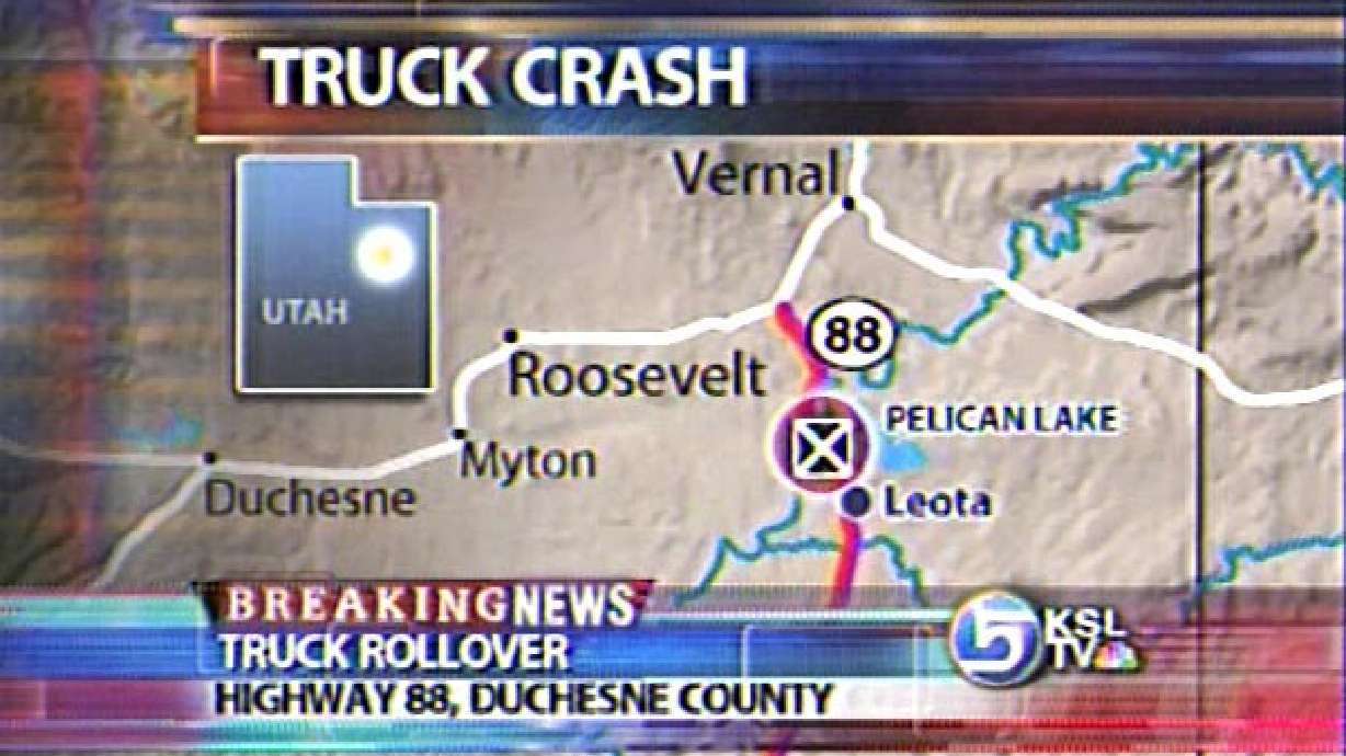 Truck Carrying Explosives Crashes in Uintah County